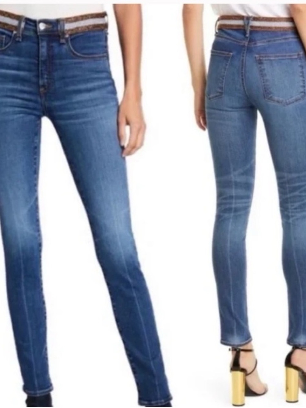 Veronica Beard Tuxedo waist Kate Skinny High Rise